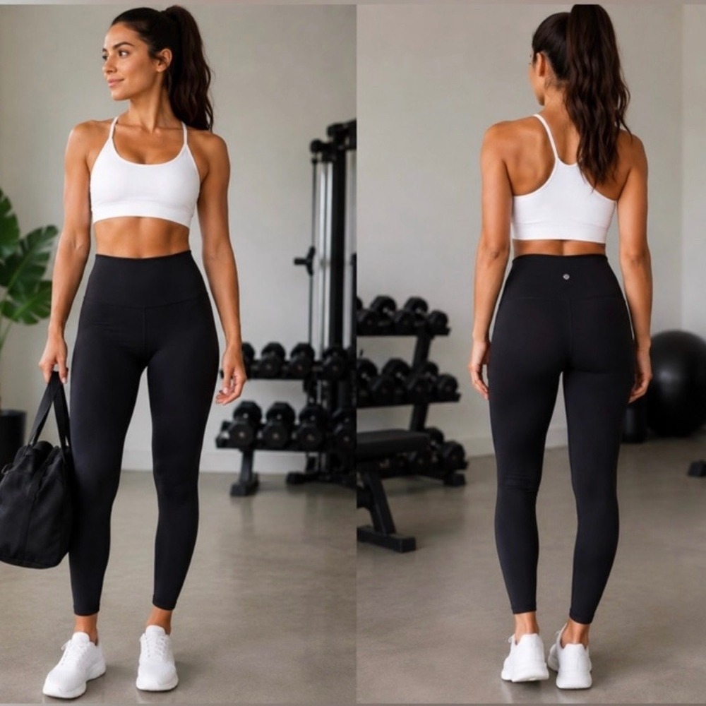 Lululemon Wunder Under Hi-Rise Tight (Full-On Luon 28") Black Size 10